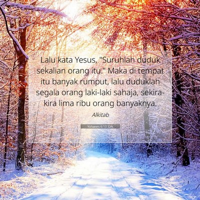 Yohanes 6:10 IDN Gambar Ayat Alkitab
