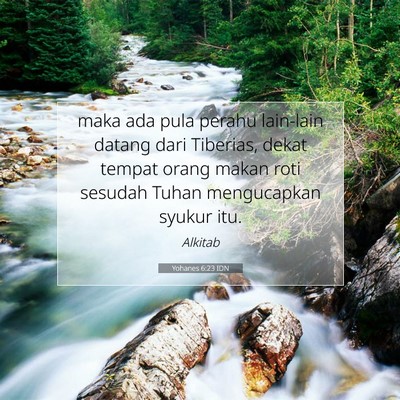 Yohanes 6:23 IDN Gambar Ayat Alkitab