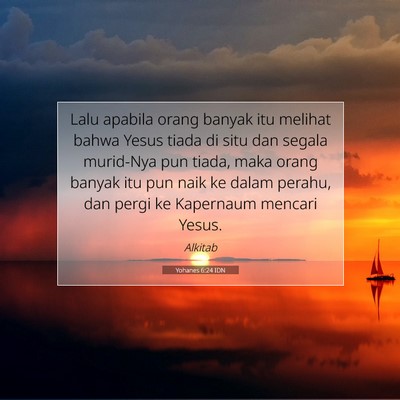 Yohanes 6:24 IDN Gambar Ayat Alkitab
