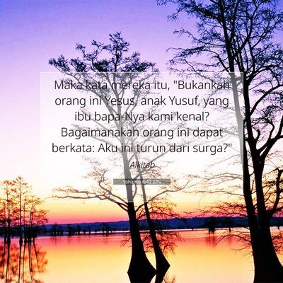 Yohanes 6:42 IDN Gambar Ayat Alkitab