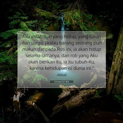 Yohanes 6:51 IDN Gambar Ayat Alkitab