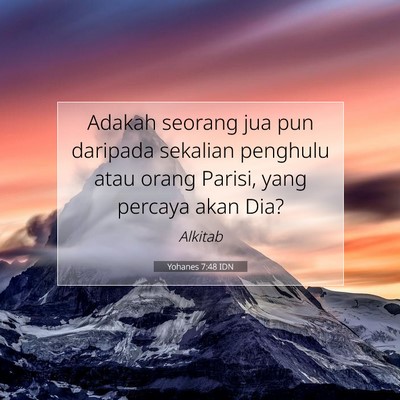 Yohanes 7:48 IDN Gambar Ayat Alkitab