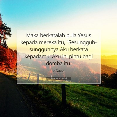 Yohanes 10:7 IDN Gambar Ayat Alkitab