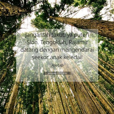 Yohanes 12:15 IDN Gambar Ayat Alkitab