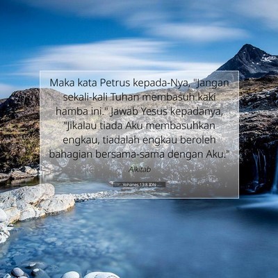 Yohanes 13:8 IDN Gambar Ayat Alkitab