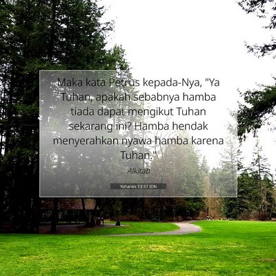 Yohanes 13:37 IDN Gambar Ayat Alkitab