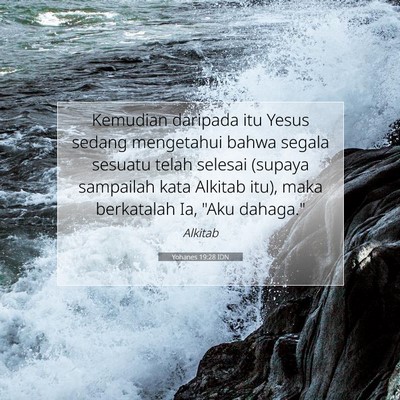 Yohanes 19:28 IDN Gambar Ayat Alkitab