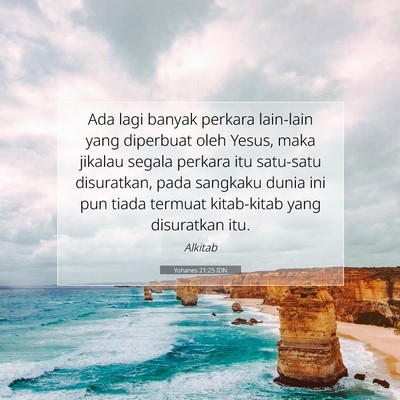 Yohanes 21:25 IDN Gambar Ayat Alkitab