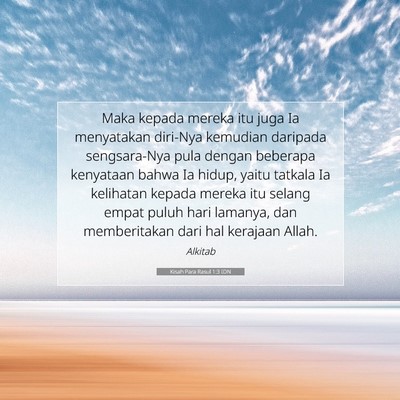 Kisah Para Rasul 1:3 IDN Gambar Ayat Alkitab