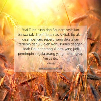 Kisah Para Rasul 1:16 IDN Gambar Ayat Alkitab
