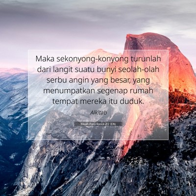 Kisah Para Rasul 2:2 IDN Gambar Ayat Alkitab