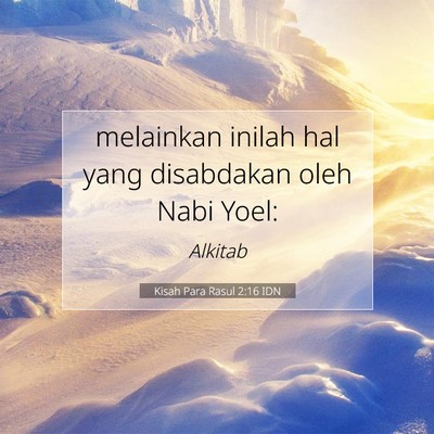 Kisah Para Rasul 2:16 IDN Gambar Ayat Alkitab