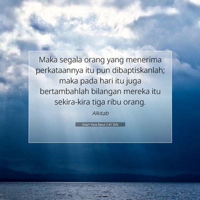 Kisah Para Rasul 2:41 Ayat Alkitab Dijelaskan