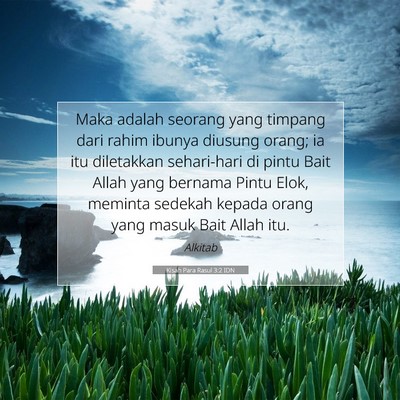 Kisah Para Rasul 3:2 IDN Gambar Ayat Alkitab