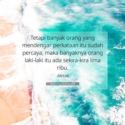 Kisah Para Rasul 4:4 Ayat Alkitab Dijelaskan
