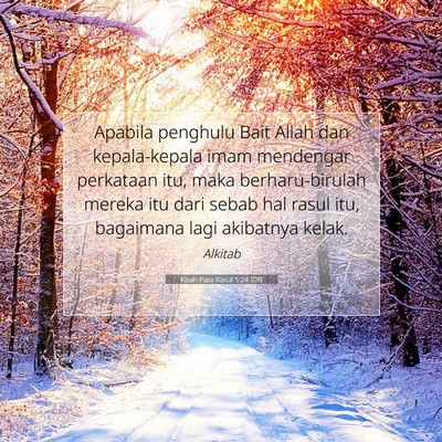 Kisah Para Rasul 5:24 Ayat Alkitab Dijelaskan