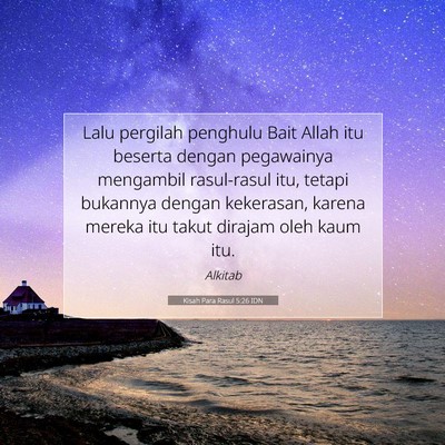 Kisah Para Rasul 5:26 Ayat Alkitab Dijelaskan
