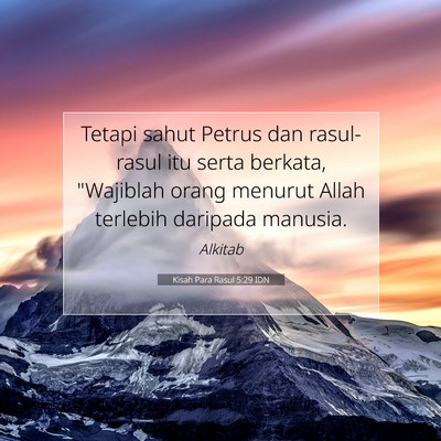 Kisah Para Rasul 5:29 IDN Gambar Ayat Alkitab