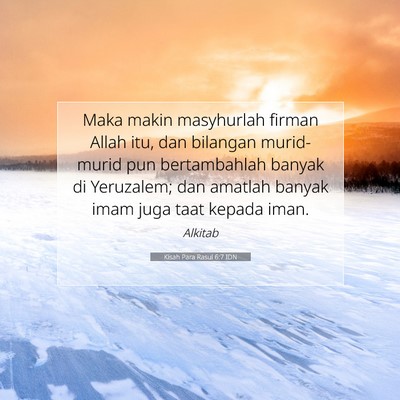 Kisah Para Rasul 6:7 Ayat Alkitab Dijelaskan