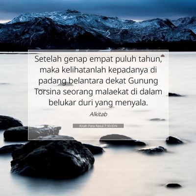 Kisah Para Rasul 7:30 IDN Gambar Ayat Alkitab