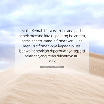 Kisah Para Rasul 7:44 IDN Gambar Ayat Alkitab