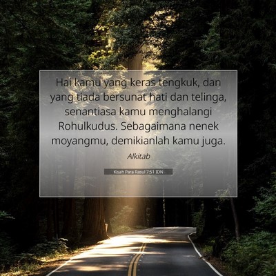Kisah Para Rasul 7:51 Ayat Alkitab Dijelaskan