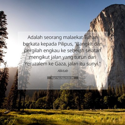 Kisah Para Rasul 8:26 Ayat Alkitab Dijelaskan