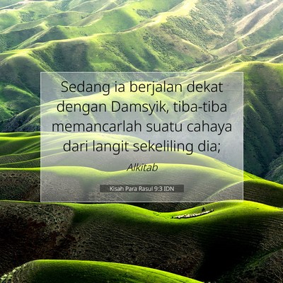 Kisah Para Rasul 9:3 IDN Gambar Ayat Alkitab