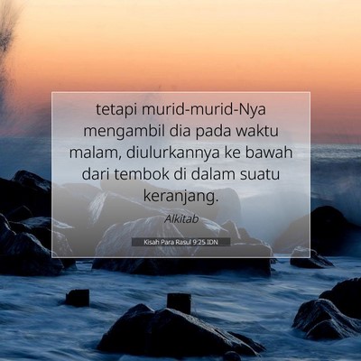 Kisah Para Rasul 9:25 IDN Gambar Ayat Alkitab