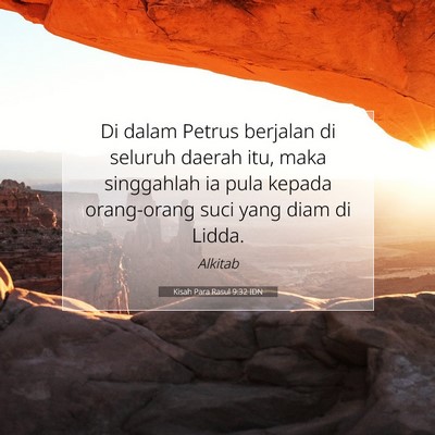 Kisah Para Rasul 9:32 Ayat Alkitab Dijelaskan