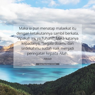 Kisah Para Rasul 10:4 IDN Gambar Ayat Alkitab