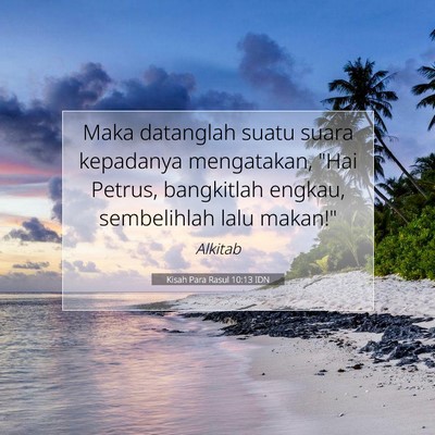 Kisah Para Rasul 10:13 IDN Gambar Ayat Alkitab