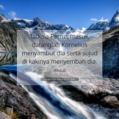 Kisah Para Rasul 10:25 IDN Gambar Ayat Alkitab