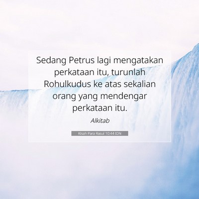 Kisah Para Rasul 10:44 IDN Gambar Ayat Alkitab