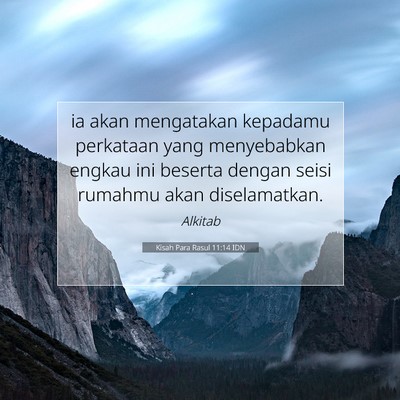 Kisah Para Rasul 11:14 IDN Gambar Ayat Alkitab