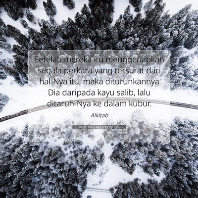 Kisah Para Rasul 13:29 IDN Gambar Ayat Alkitab