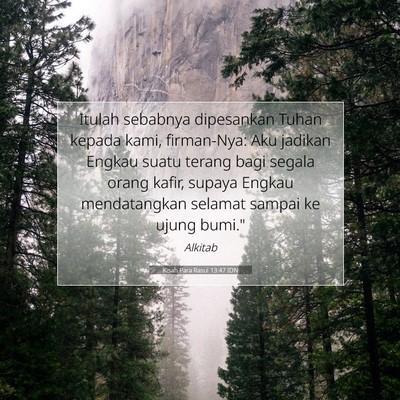 Kisah Para Rasul 13:47 IDN Gambar Ayat Alkitab