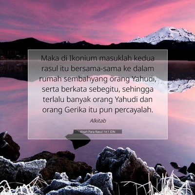 Kisah Para Rasul 14:1 Ayat Alkitab Dijelaskan