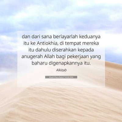 Kisah Para Rasul 14:26 Ayat Alkitab Dijelaskan