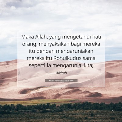 Kisah Para Rasul 15:8 Ayat Alkitab Dijelaskan