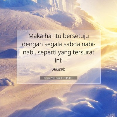 Kisah Para Rasul 15:15 IDN Gambar Ayat Alkitab