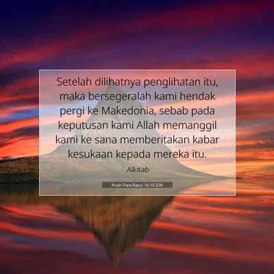 Kisah Para Rasul 16:10 Ayat Alkitab Dijelaskan