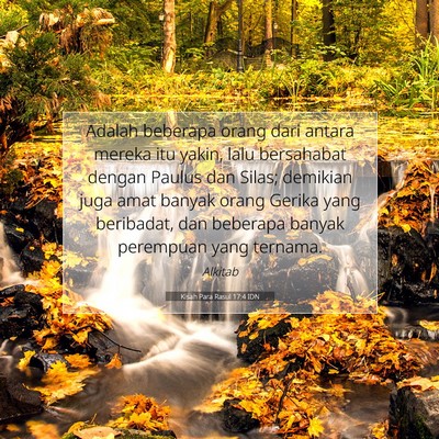Kisah Para Rasul 17:4 Ayat Alkitab Dijelaskan