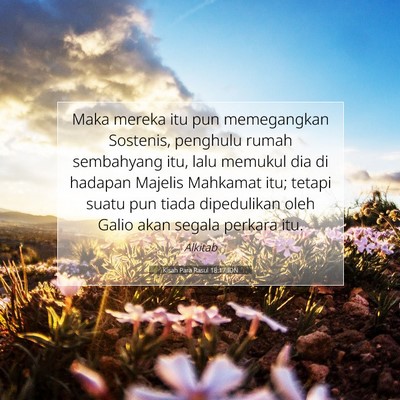 Kisah Para Rasul 18:17 IDN Gambar Ayat Alkitab