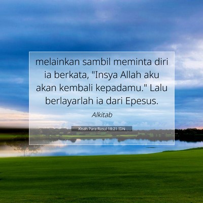 Kisah Para Rasul 18:21 IDN Gambar Ayat Alkitab