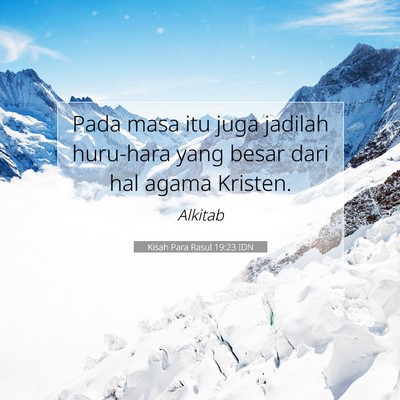 Kisah Para Rasul 19:23 Ayat Alkitab Dijelaskan