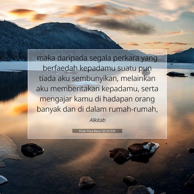 Kisah Para Rasul 20:20 IDN Gambar Ayat Alkitab