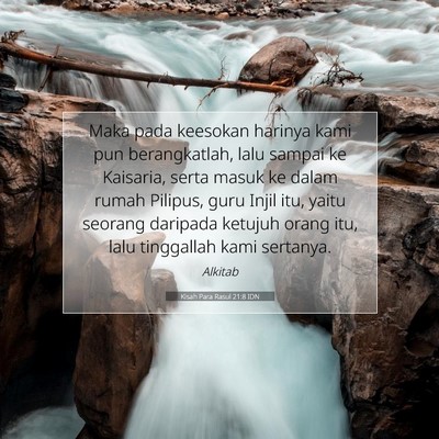 Kisah Para Rasul 21:8 Ayat Alkitab Dijelaskan