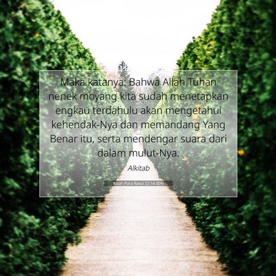 Kisah Para Rasul 22:14 IDN Gambar Ayat Alkitab