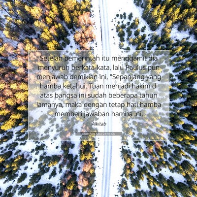 Kisah Para Rasul 24:10 Ayat Alkitab Dijelaskan